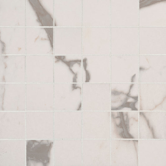 WHITE VENA 2X2 MOSAIC
