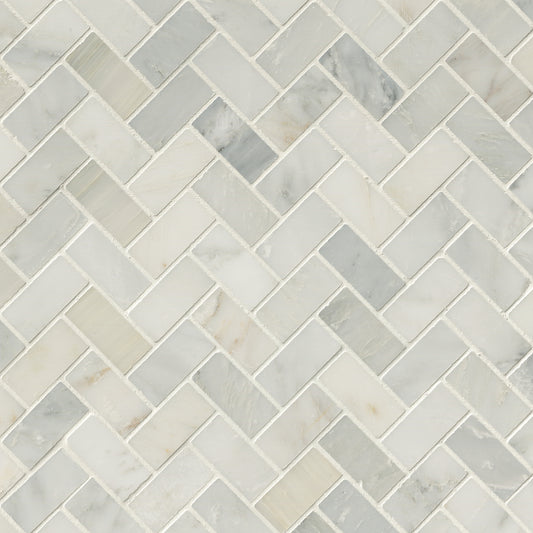 ARABESCATO CARRARA HERRINGBONE MOSAIC