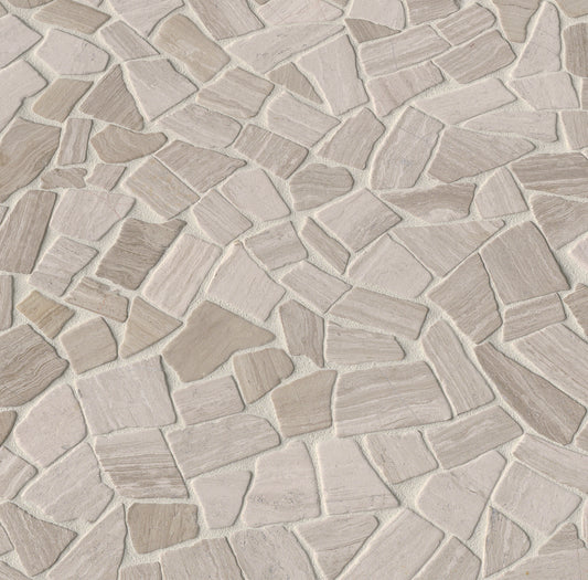 WHITE OAK PEBBLES MESH BACKED