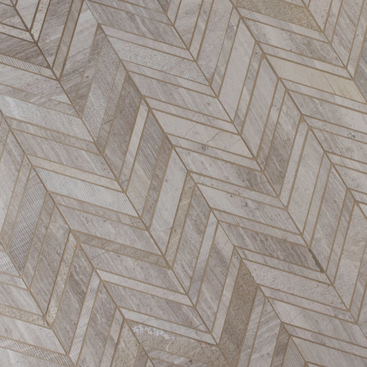 WHITE QUARRY CHEVRON