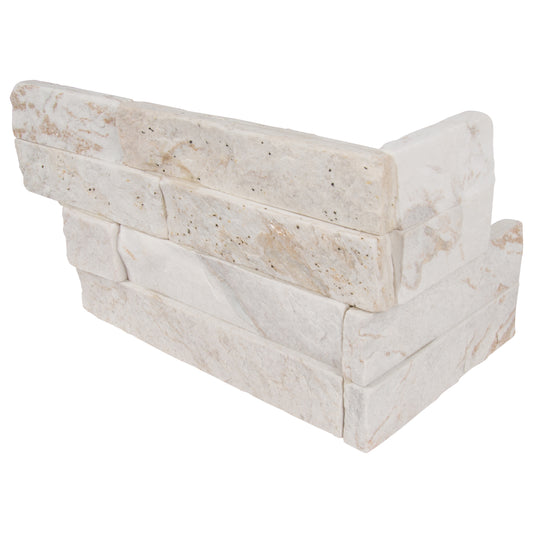 ROYAL WHITE SPLITFACE LEDGER CORNER