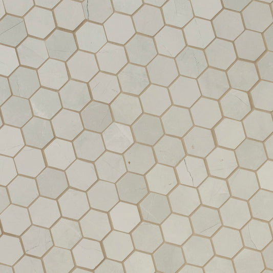 SANDE IVORY 2X2 HEXAGON MATTE
