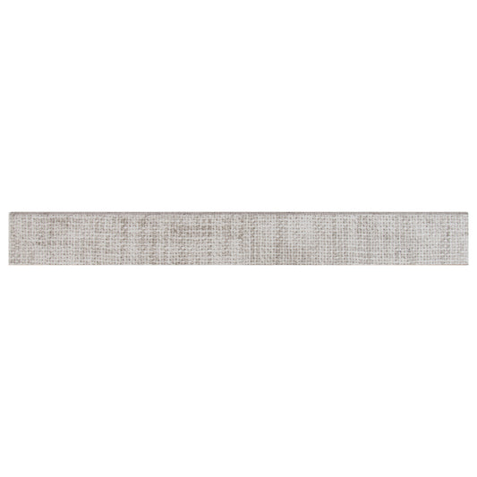 TEKTILE CROSSHATCH GRAY 3X24 BULLNOSE