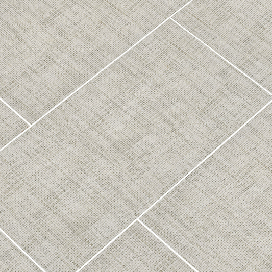 TEKTILE CROSSHATCH IVORY 12X24