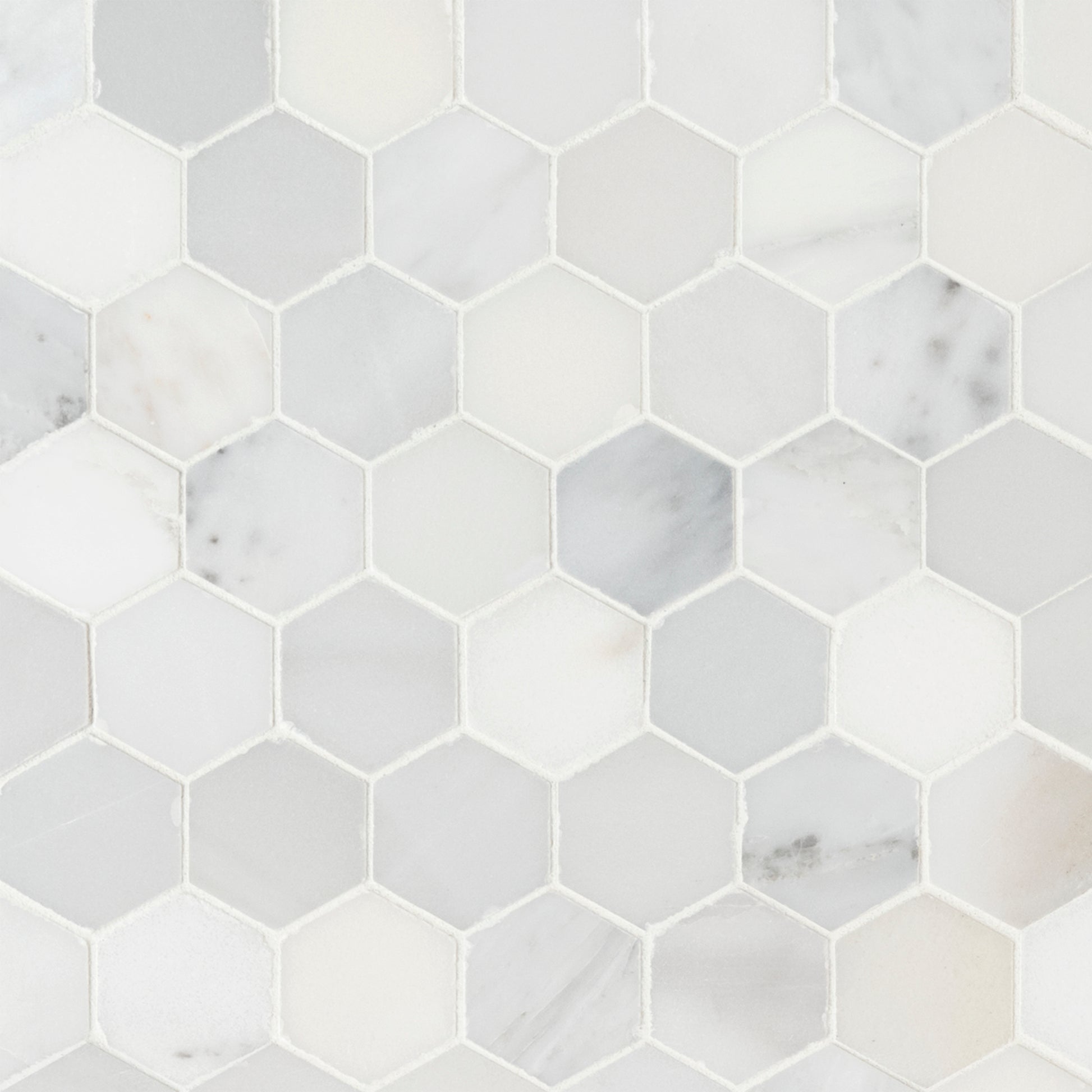 ARABESCATO CARRARA 2" HEXAGON HONED