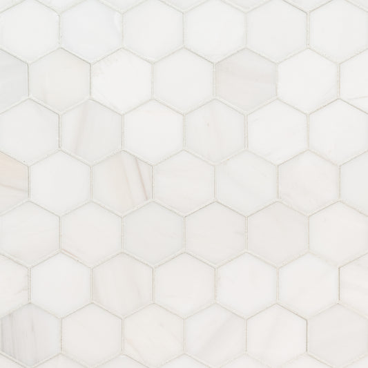 BIANCO DOLOMITE HEXAGON MOSAIC