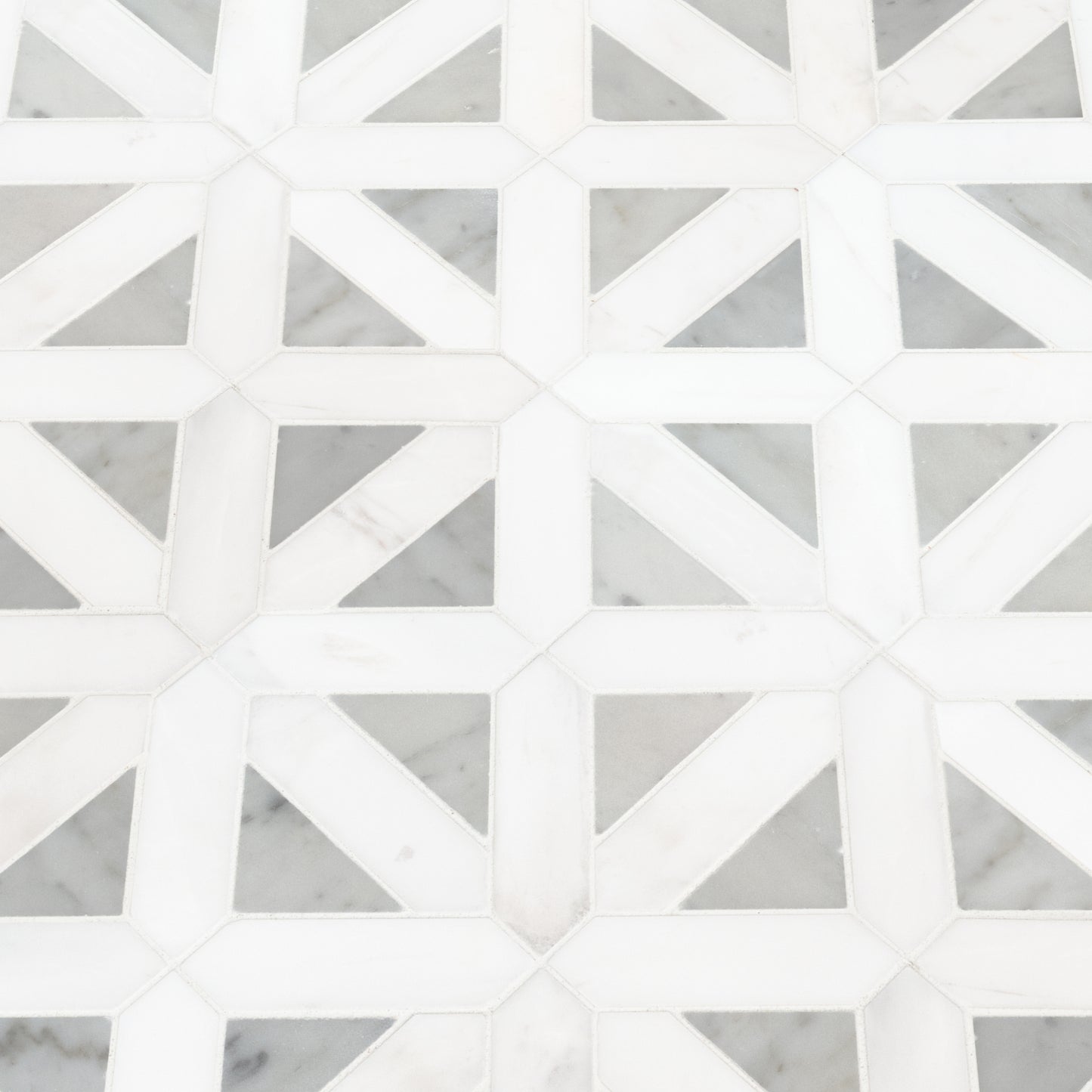 BIANCO DOLOMITE GEOMETRICA MOSAIC