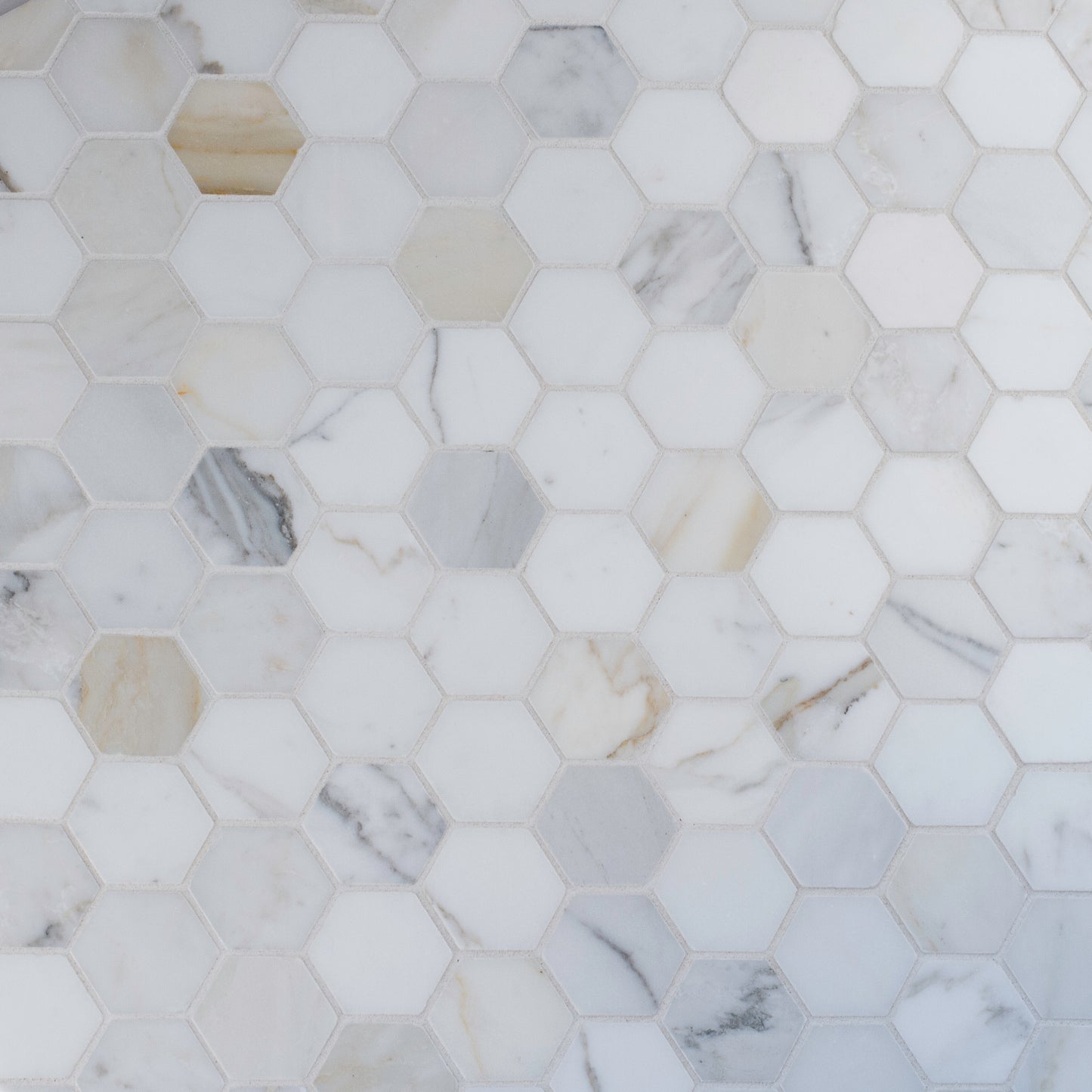CALACATTA GOLD 2" HEXAGON MOSAIC