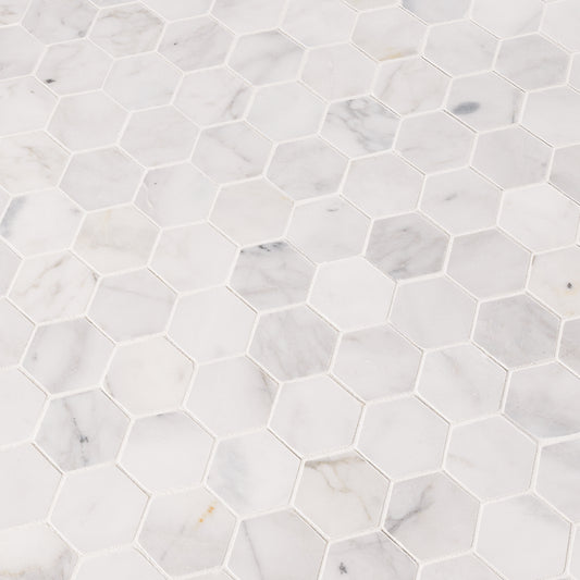 CALACATTA CRESSA HEX MOSAIC