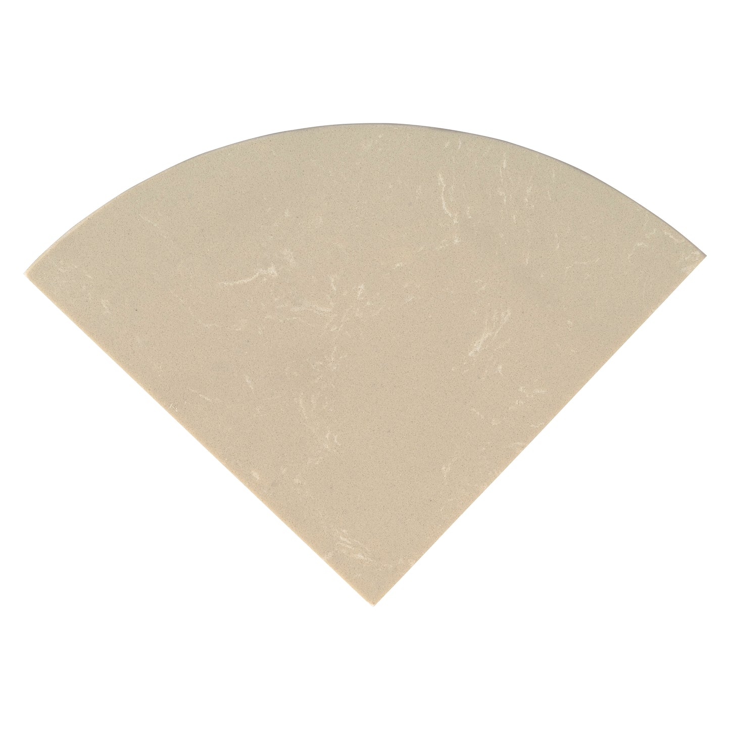 ENGINEERED BEIGE MARBLE 9 RADIUS CRNR SHELF