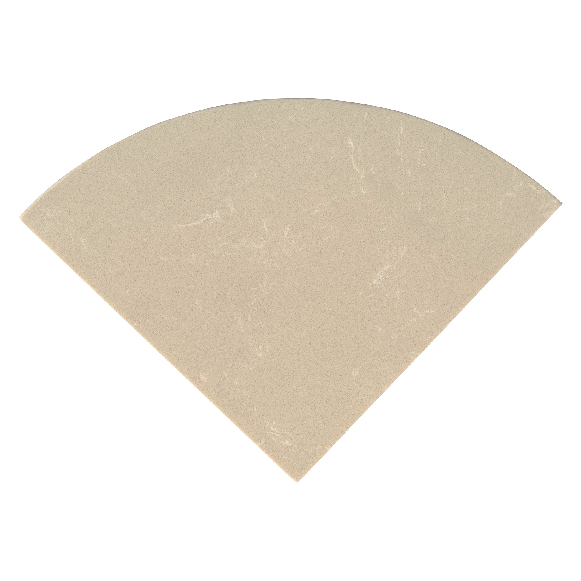 ENGINEERED BEIGE MARBLE 9 RADIUS CRNR SHELF