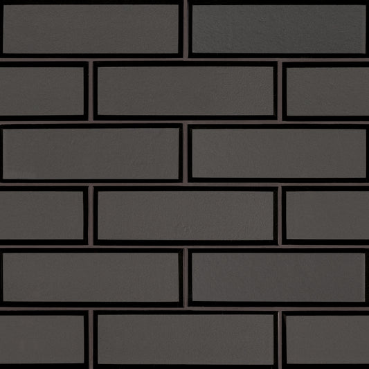 METALLIC GRAY BEVEL SUBWAY