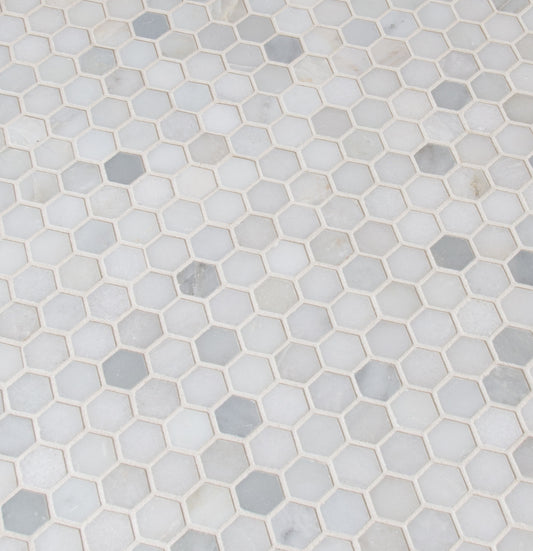 GREECIAN WHITE 1 HEXAGON MOSAIC