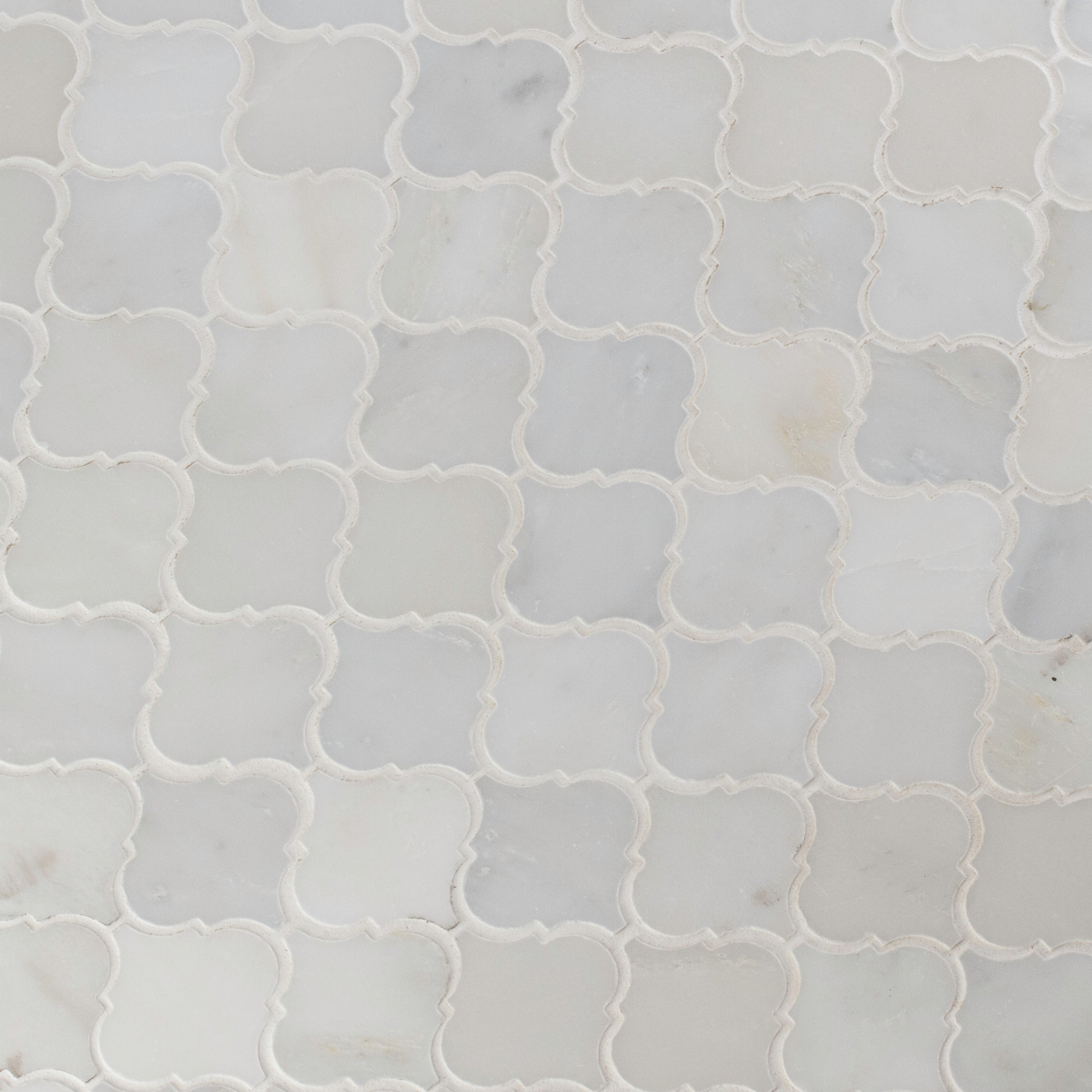 GREECIAN WHITE ARABESQUE MOSAIC