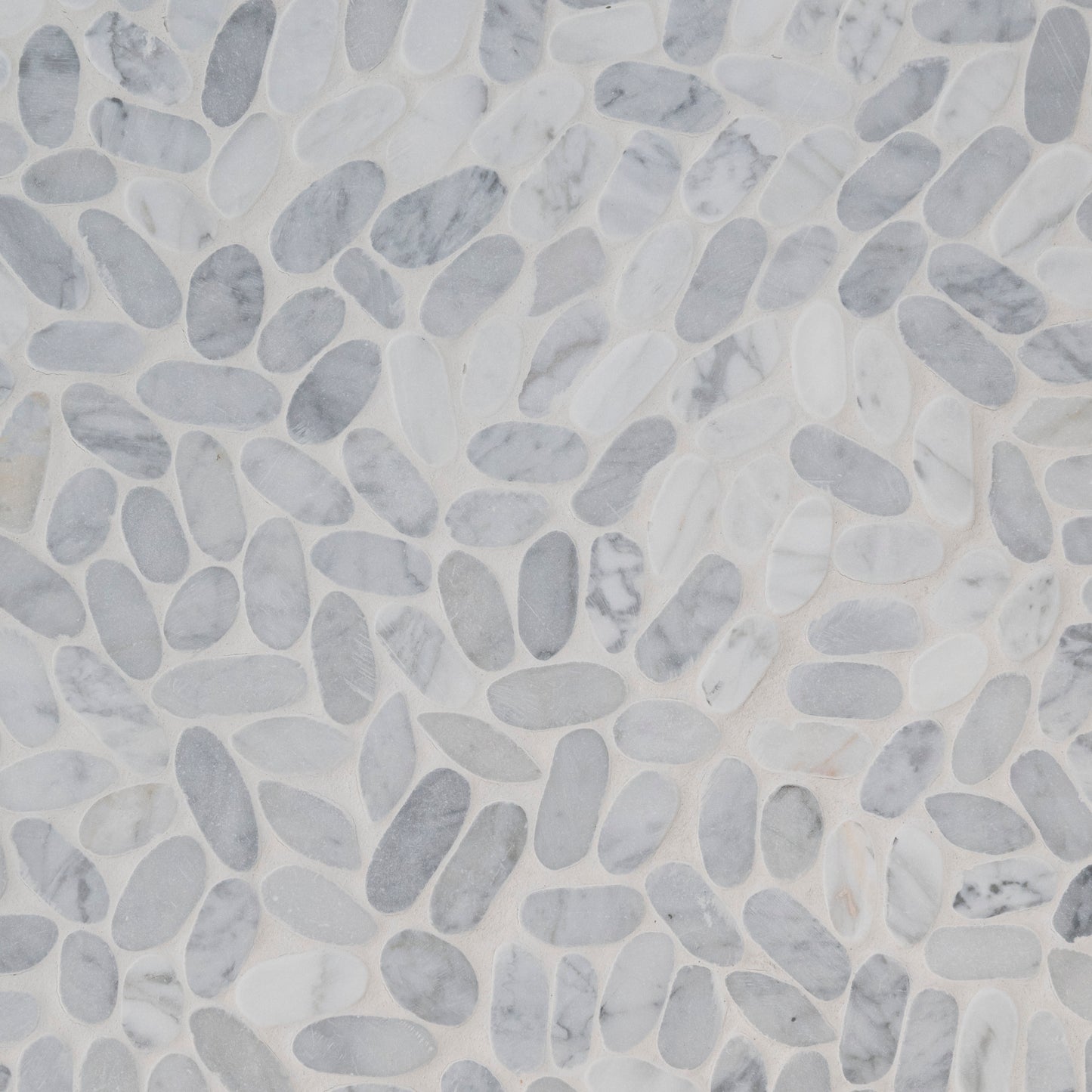 SLICED CARRARA WHITE PEBBLE
