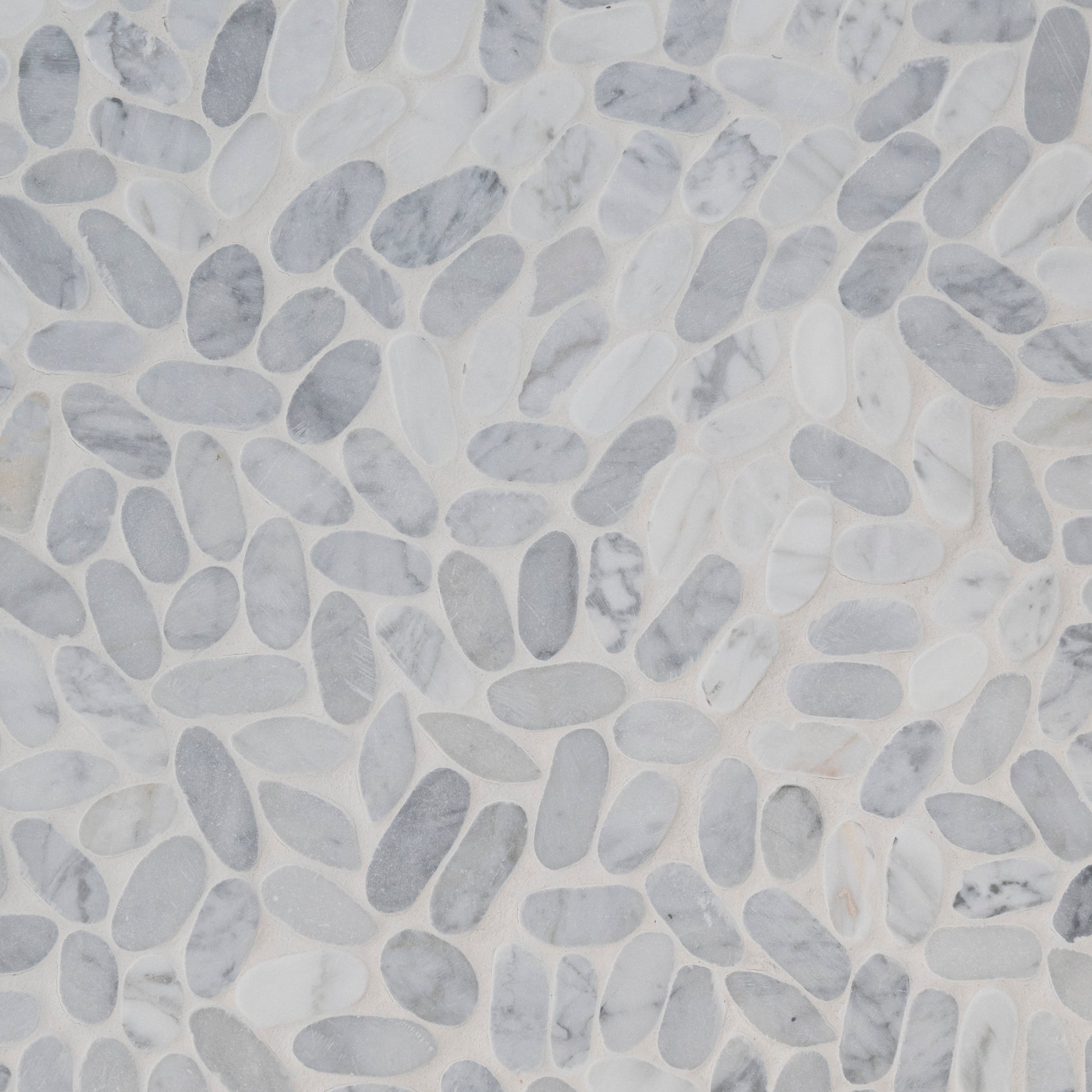 SLICED CARRARA WHITE PEBBLE