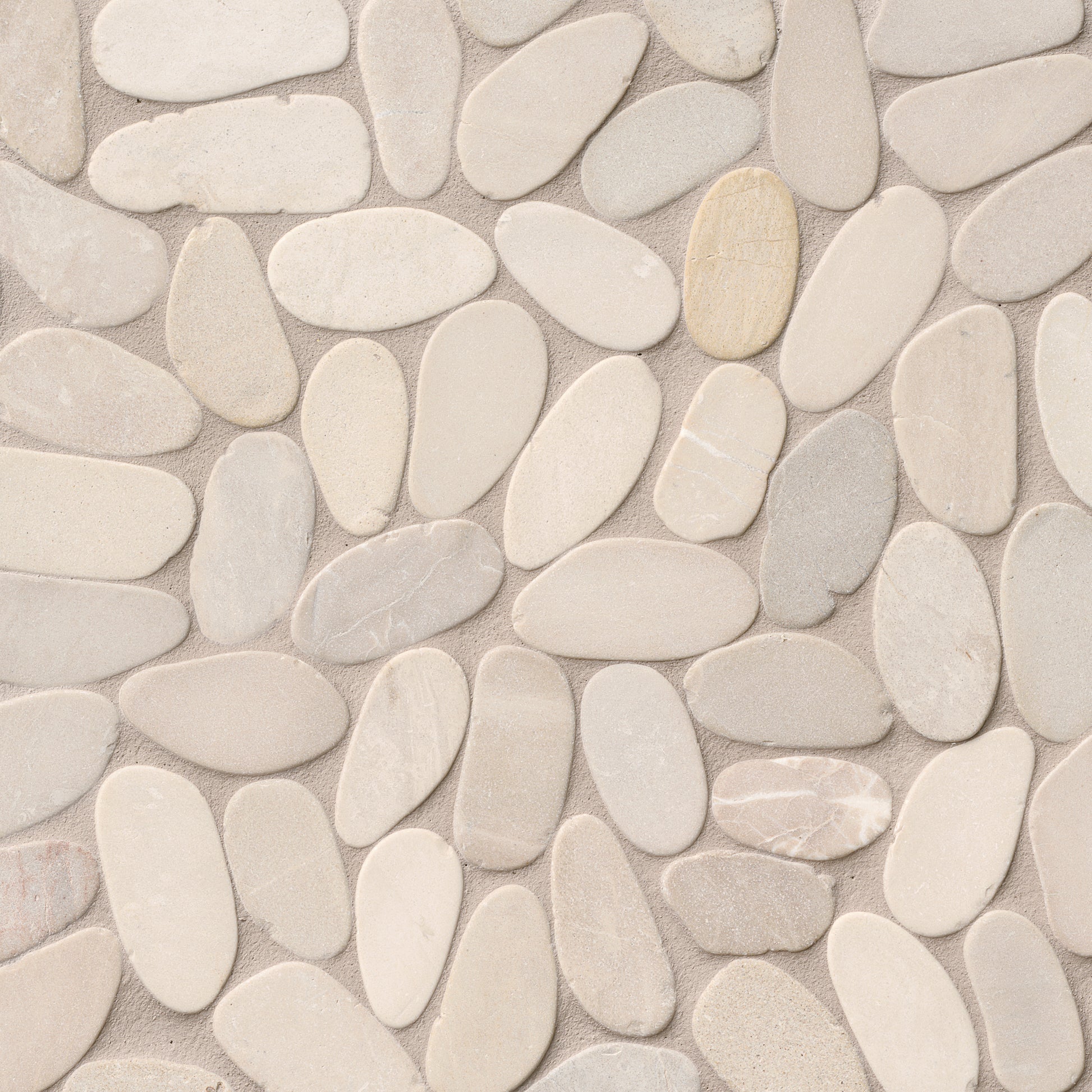 SLICED EARTH PEBBLES MESH BACKED
