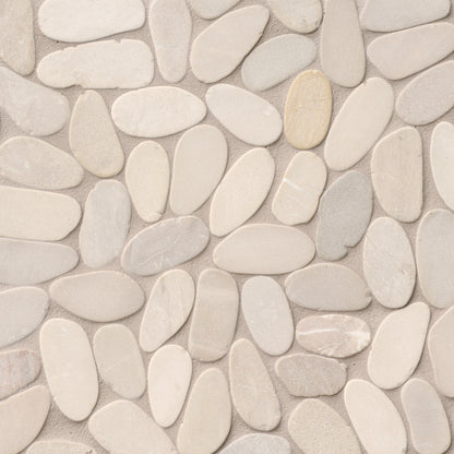 SLICED EARTH PEBBLES MESH BACKED