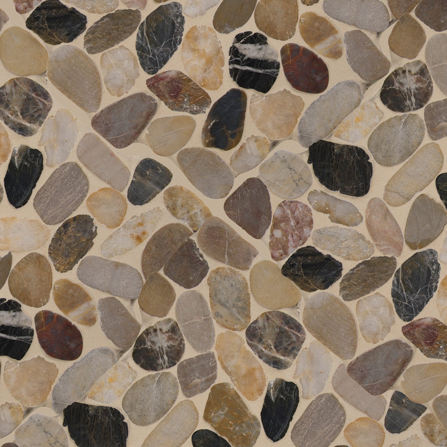 MIX RIVER PEBBLES MESH BACKED