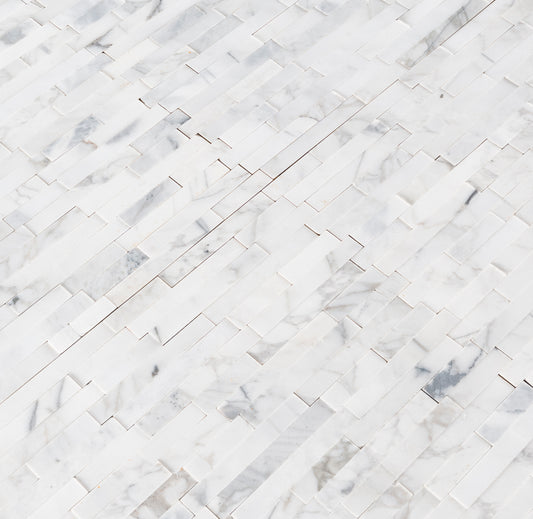 CALACATTA CRESSA INTERLOCKING 3D PEEL&STICK MOSAIC