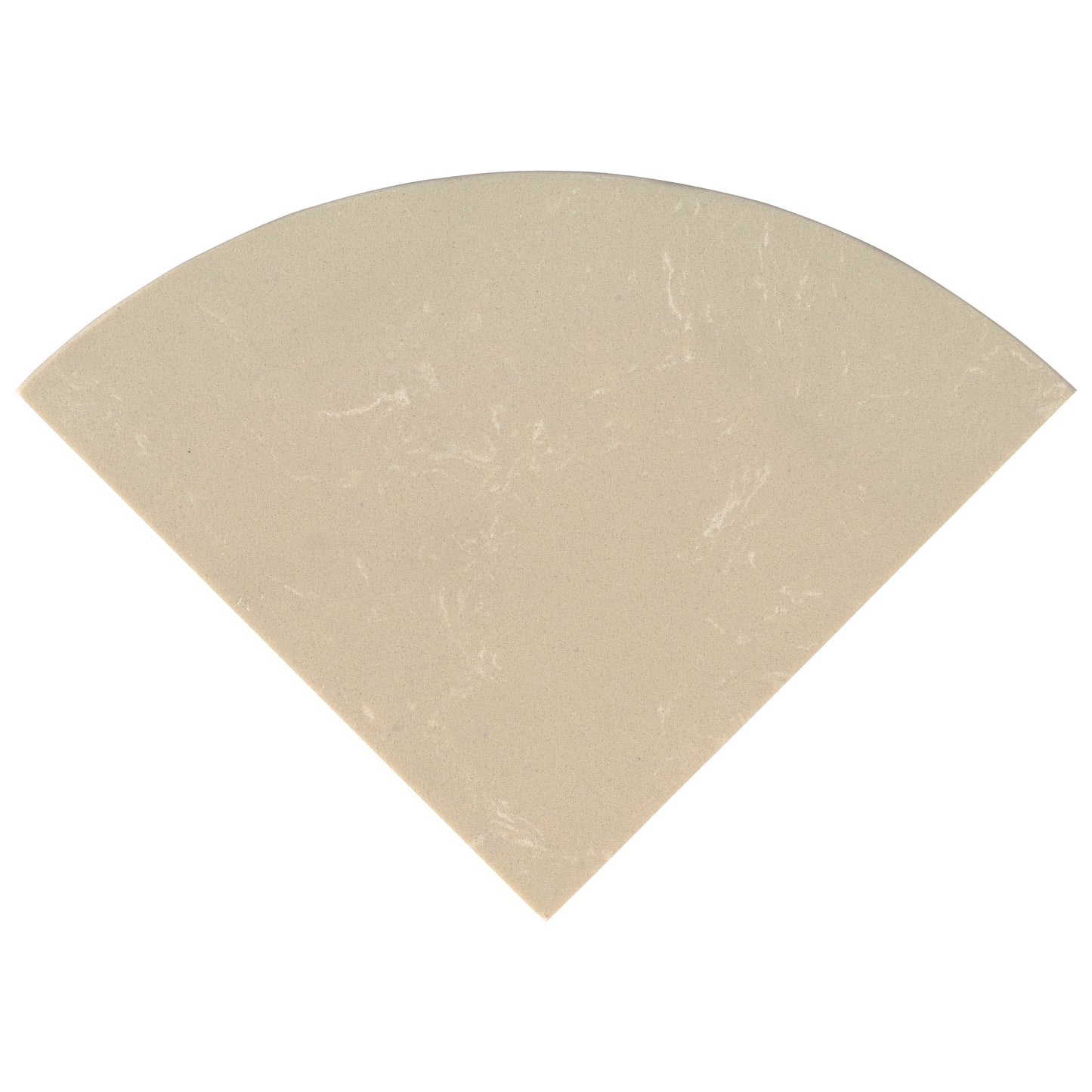 ENGINEERED BEIGE MARBLE 18" RADIUS SEAT