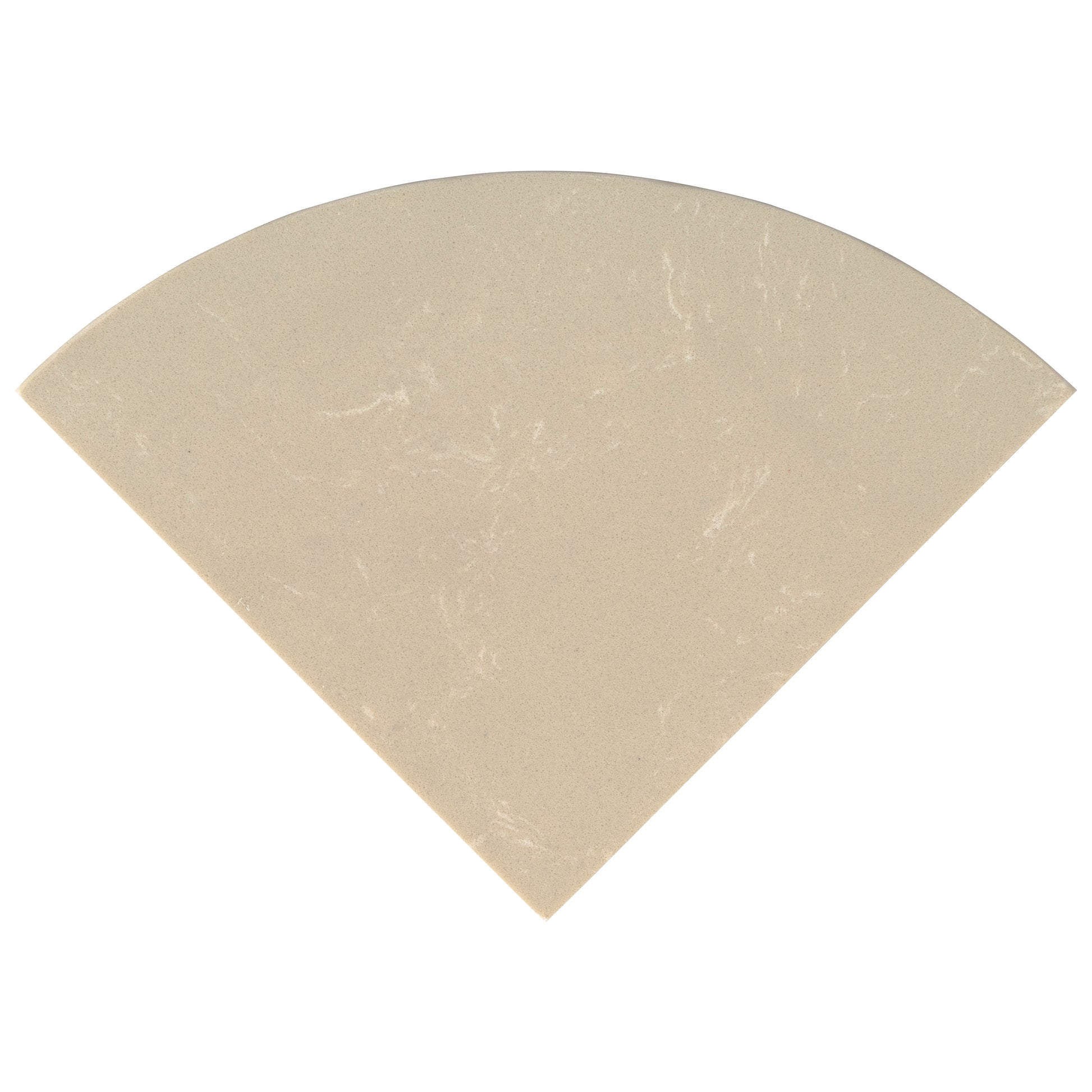 ENGINEERED BEIGE MARBLE 18" RADIUS SEAT