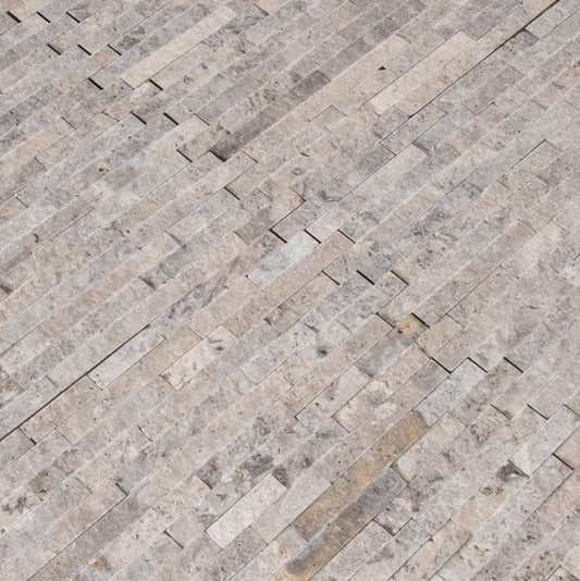 SILVER SPLITFACE INTERLOCKING MOSAIC