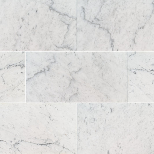 CARRARA WHITE 12X 24 POLISHED