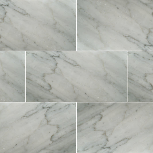 CARRARA WHITE 12X24 HONED