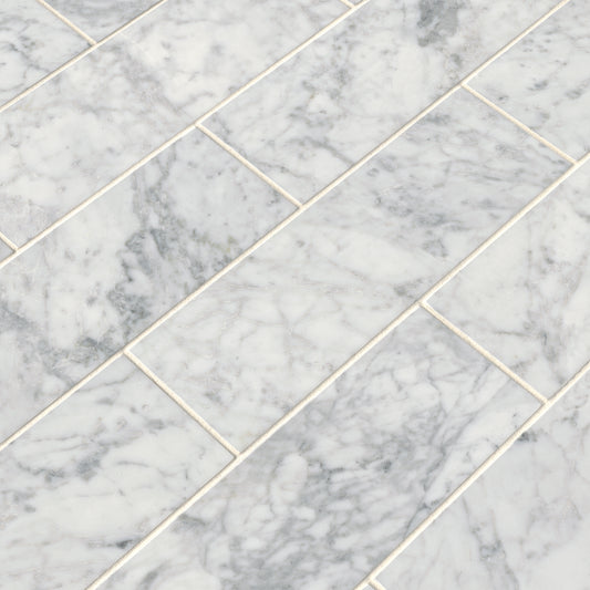 CARRARA WHITE 4X12 POLISHED