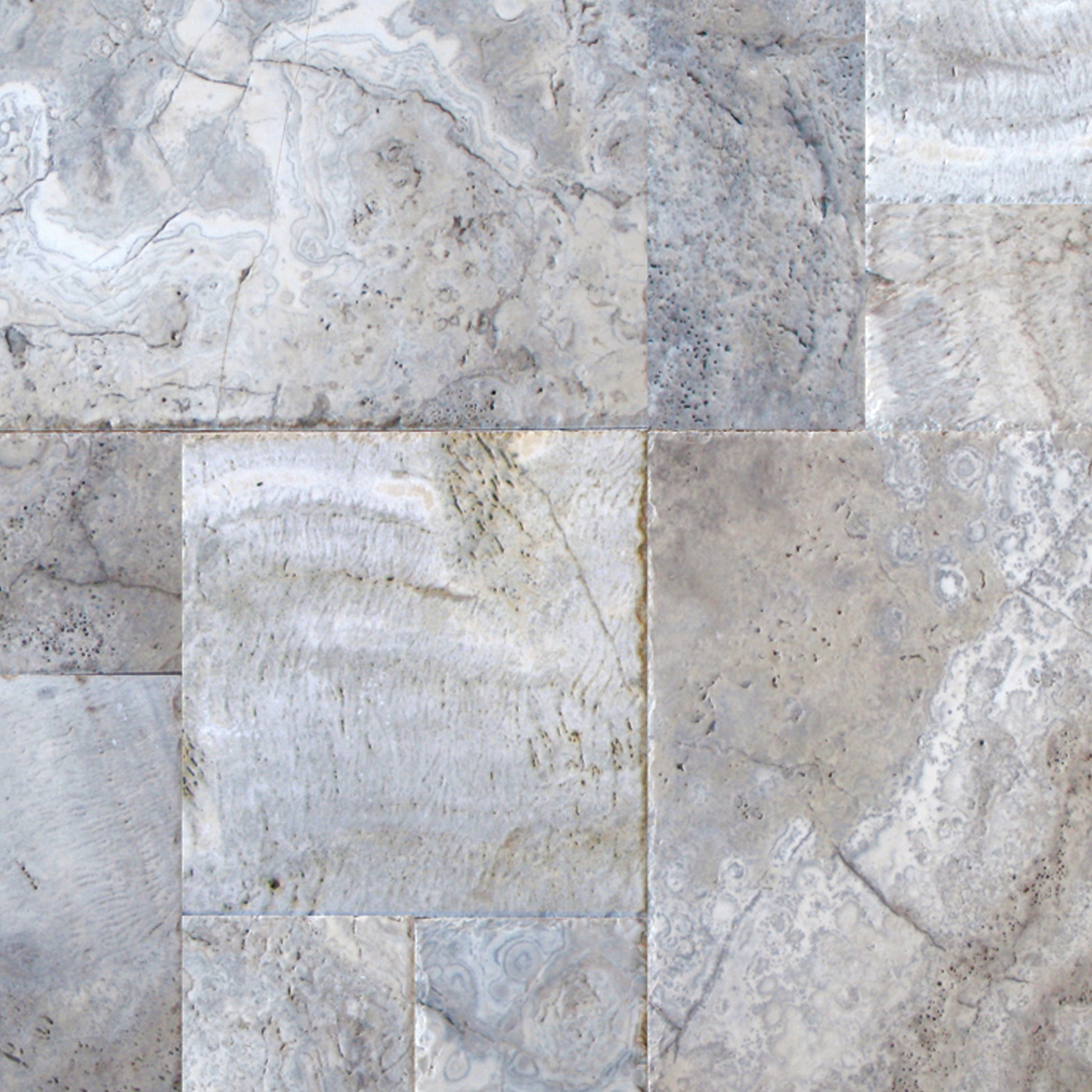 SILVER VERSAILLES TUMBLED PATTERN