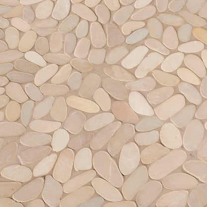 SLICED EARTH PEBBLES MESH BACKED
